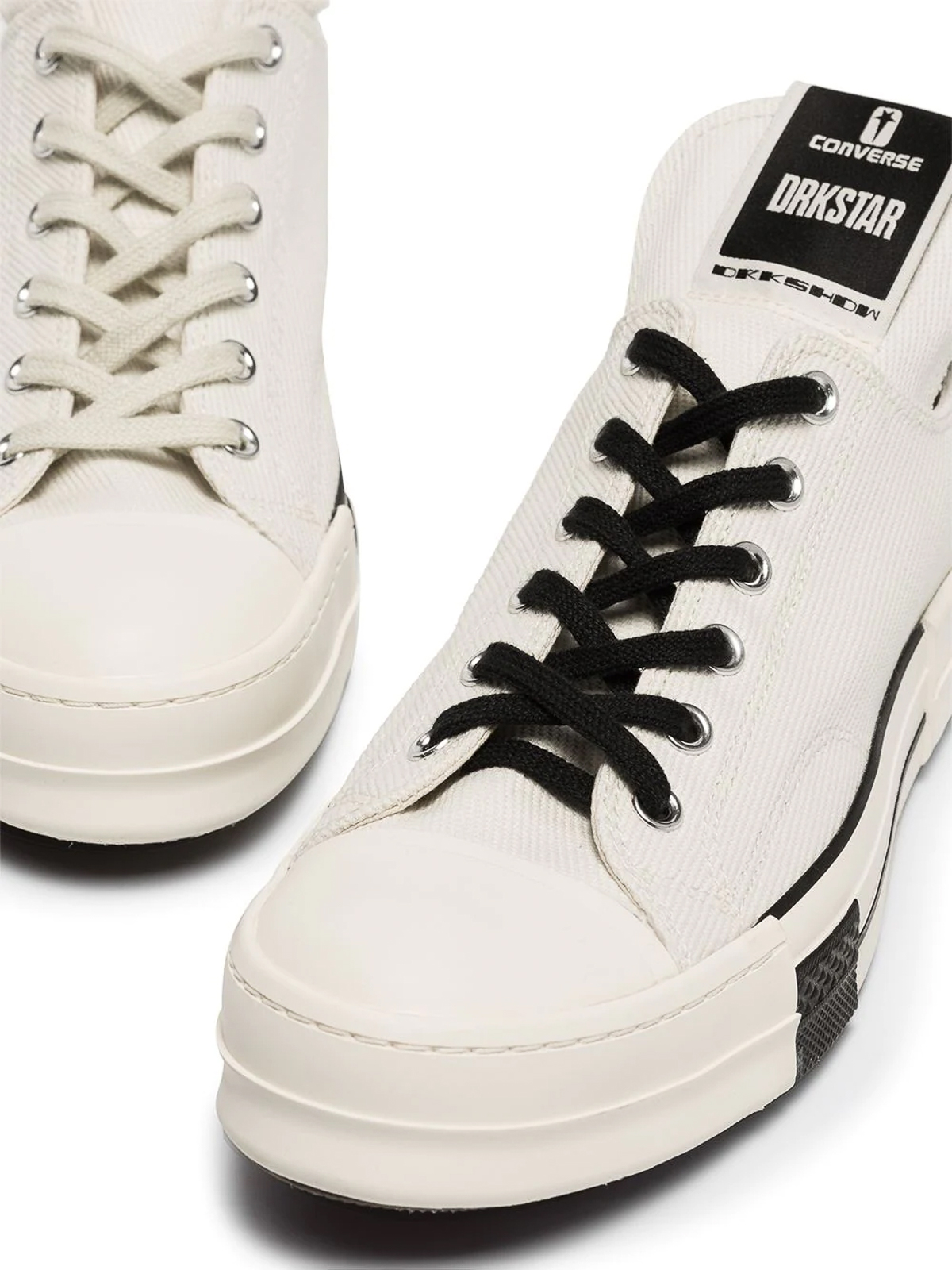 Shop Rick Owens X Converse Drkstar Low-top Sneakers In White