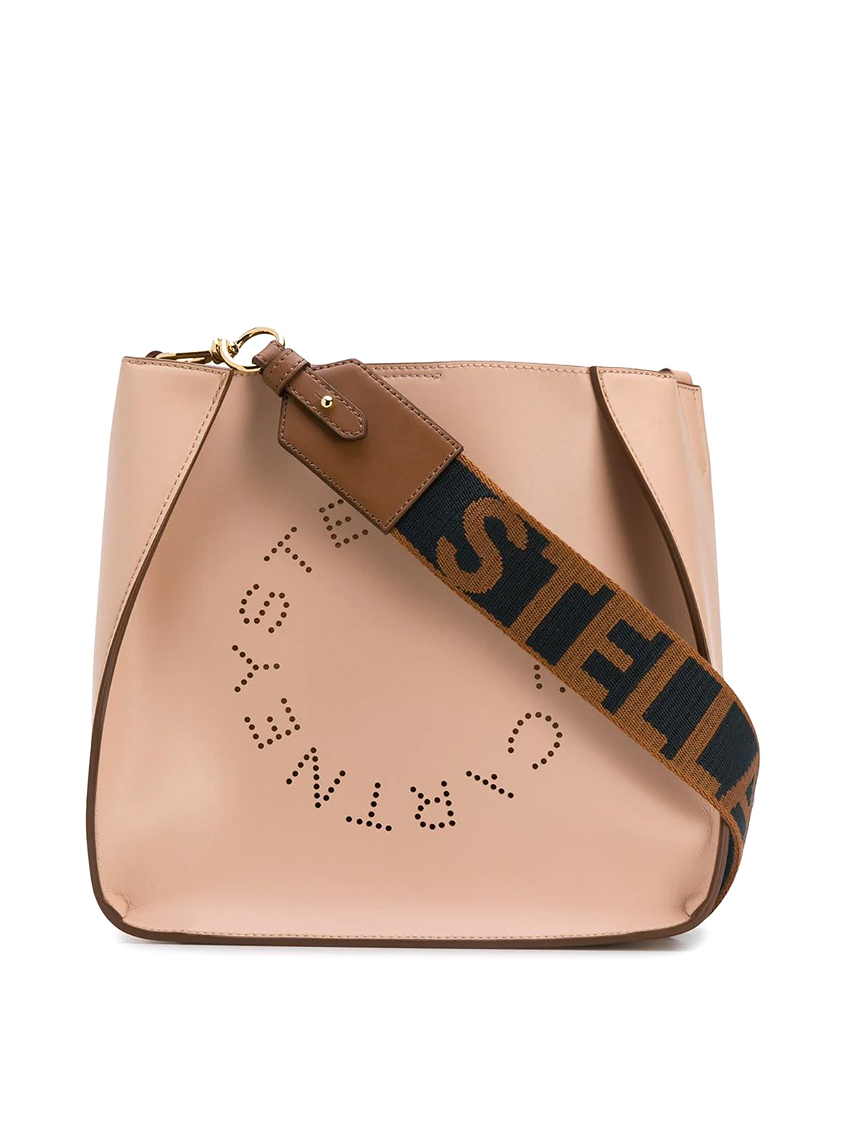 Stella Mccartney Stella Logo Shoulder Bag In Rosado