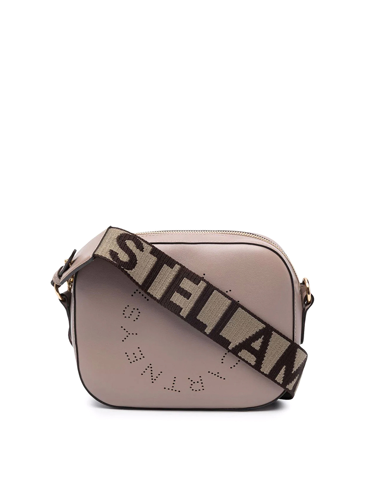 Stella Mccartney Stella Logo Crossbody Bag In Grey