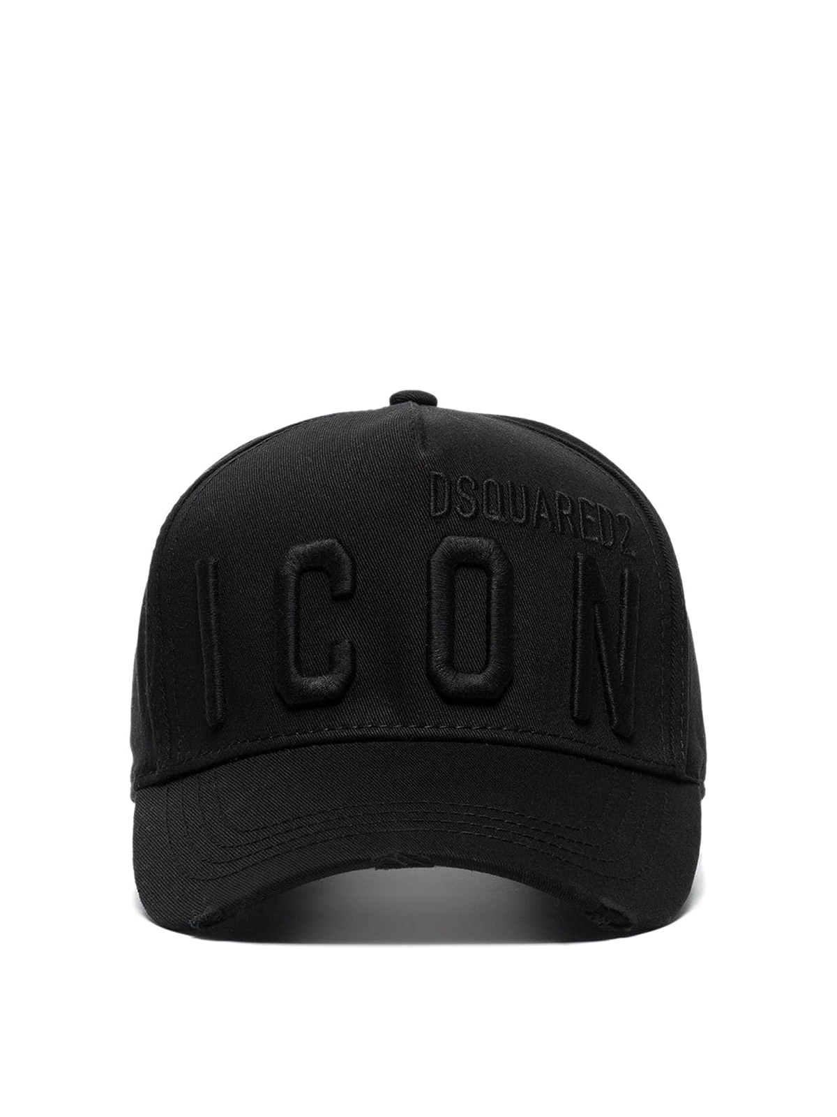 Dsquared2 Icon Cotton Baseball Cap In Black