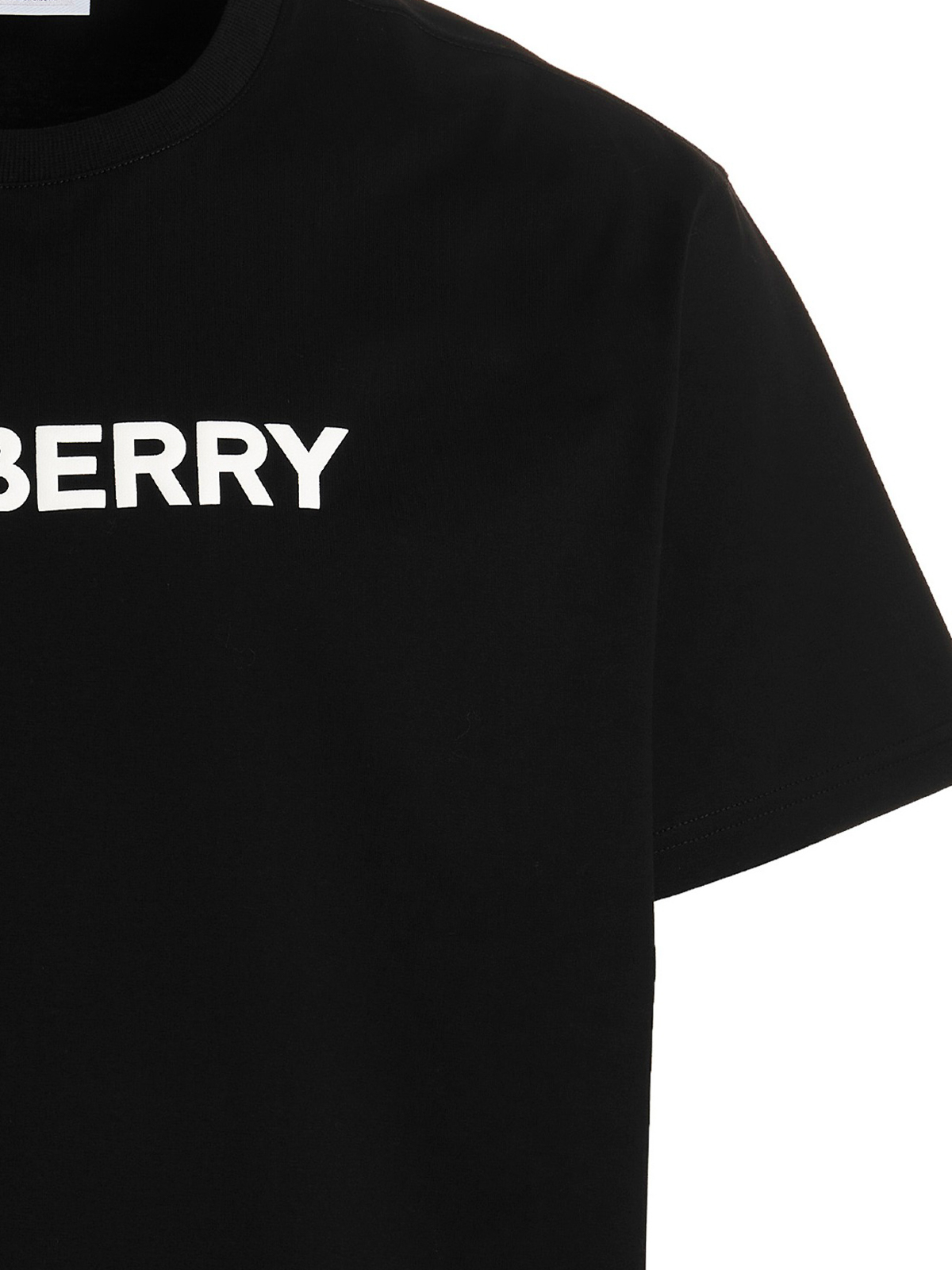 Shop Burberry Camiseta - Harriston In Negro