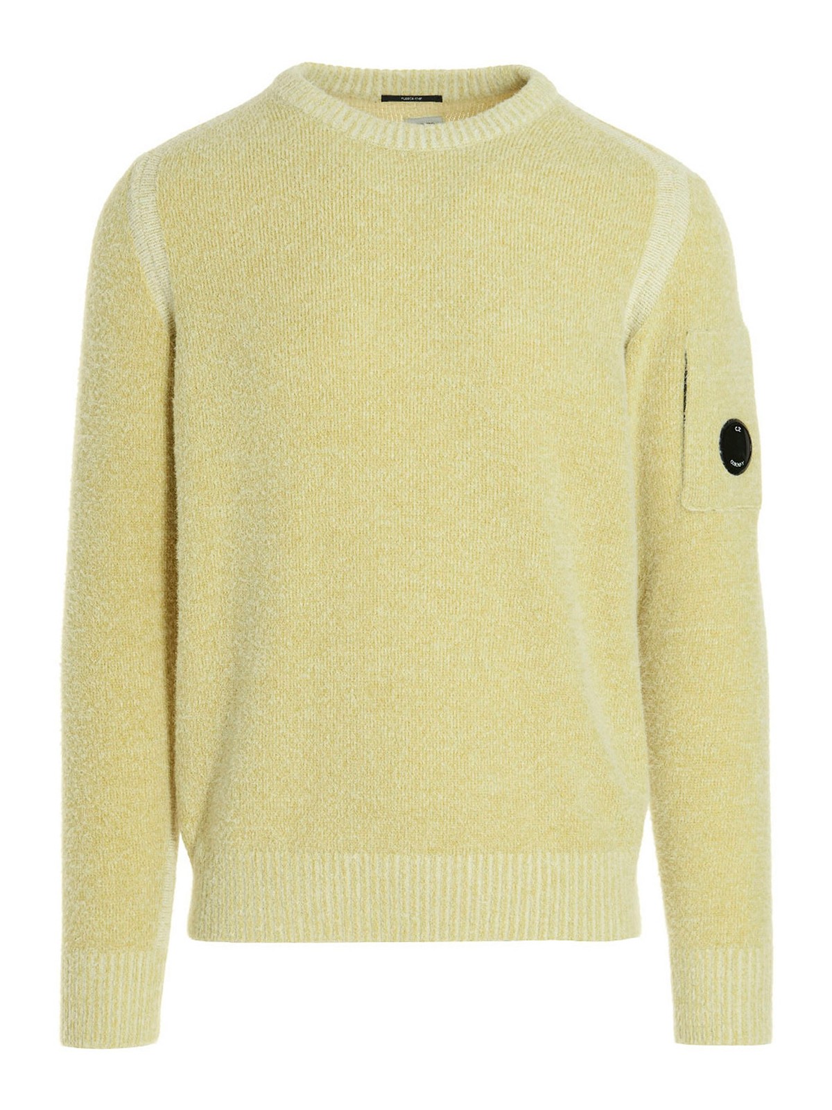 C.P. Company Goggle sweater - Yellow - Men|13CMKN197A006170A249