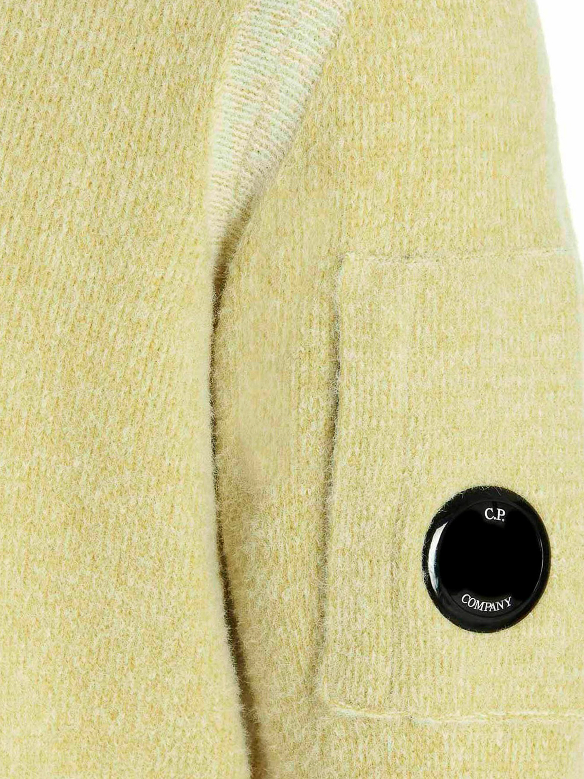 C.P. Company Goggle sweater - Yellow - Men|13CMKN197A006170A249