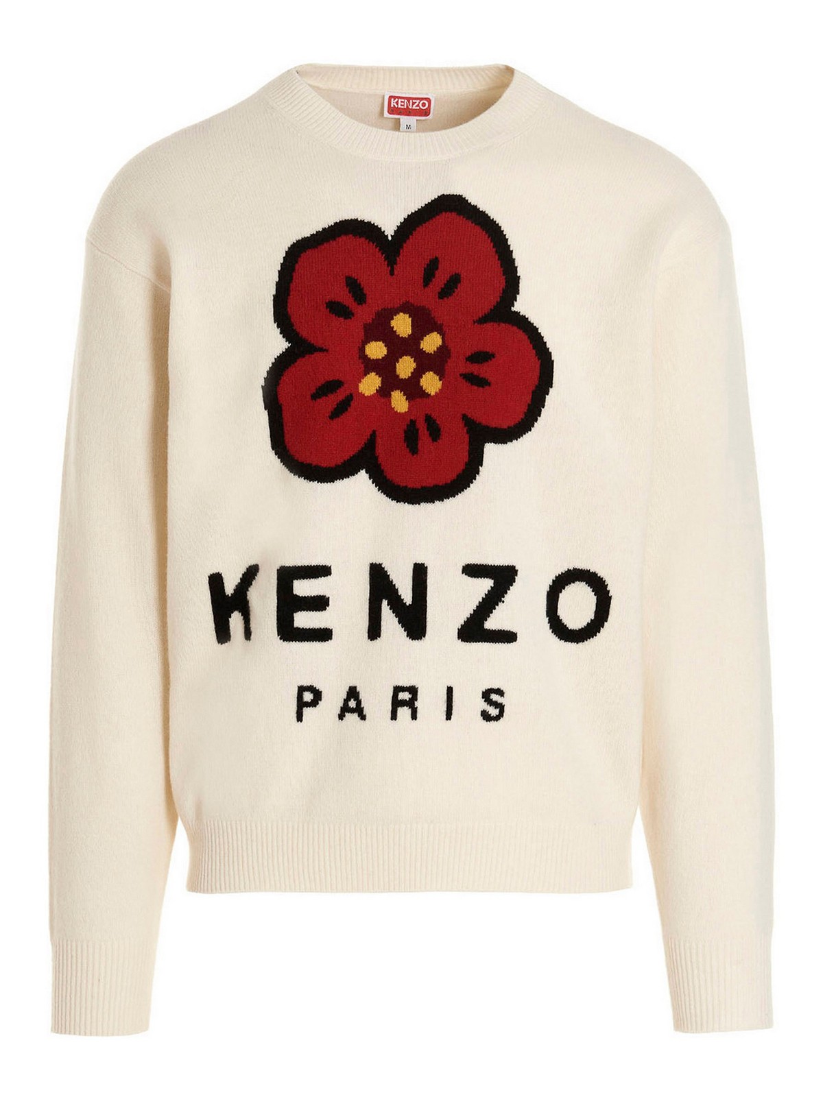 Kenzo Poppy Flower sweater - White - Men|FC65PU3453LD02