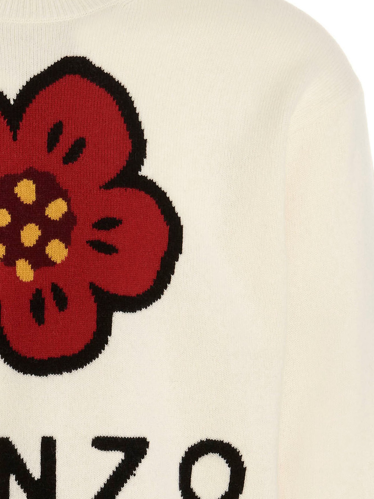 Kenzo Poppy Flower sweater - White - Men|FC65PU3453LD02
