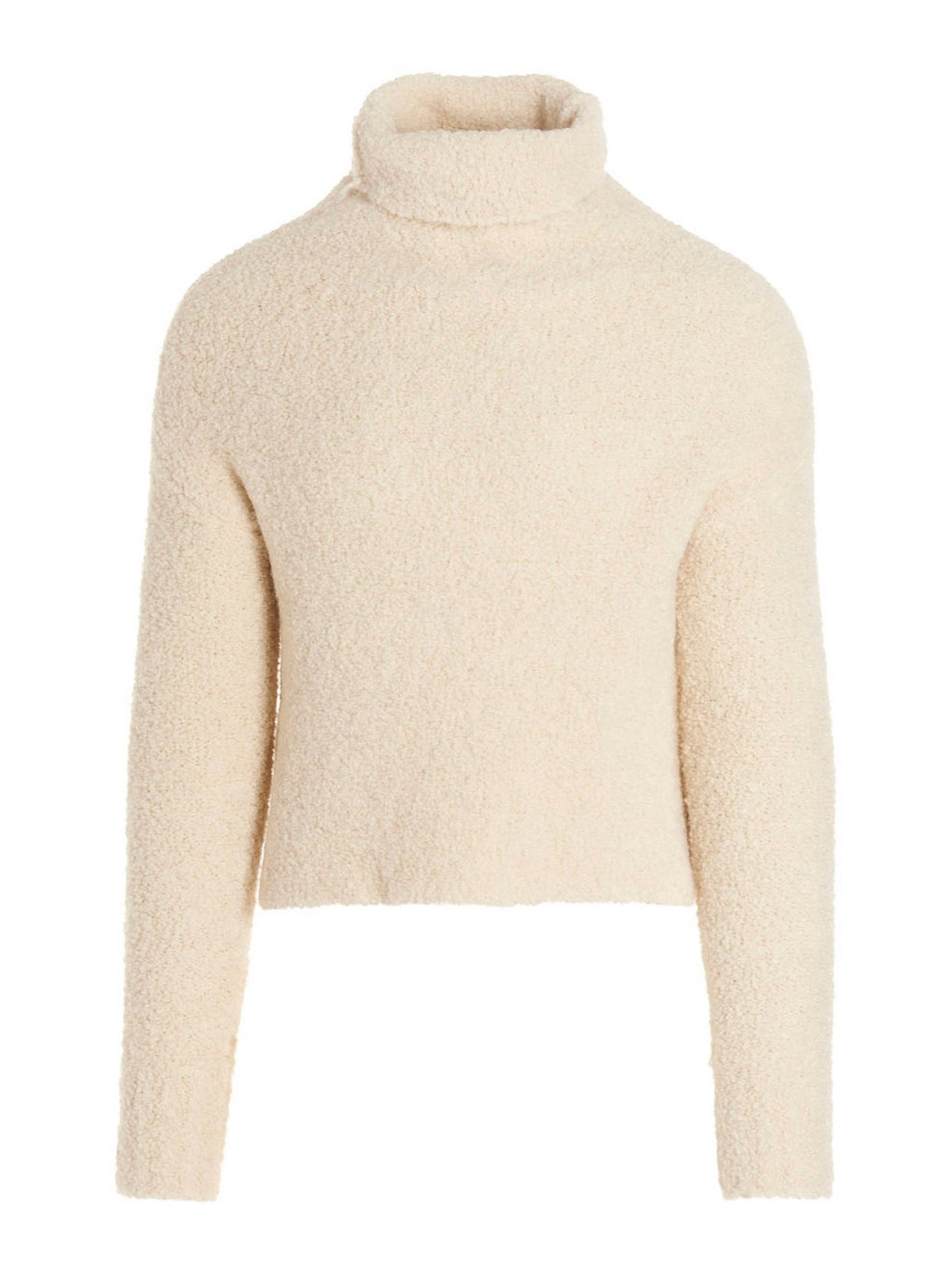 Shop Ma'ry'ya Bouclé Sweater In Blanco