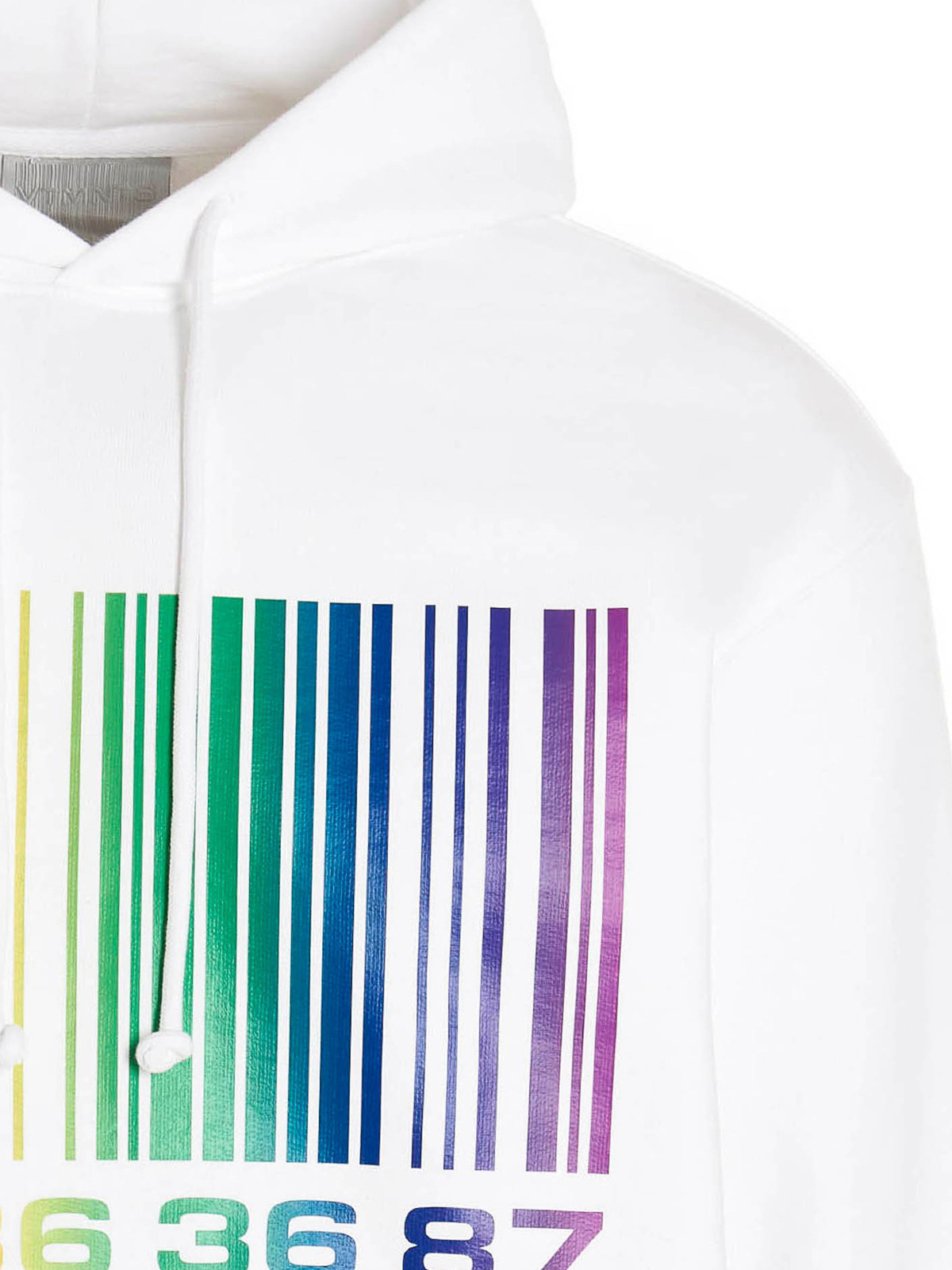 スウェット・トレーナー VTMNTS White Cotton Blend Oversize Sweatshirt Vtmnts Cotton blend hoodie - White - Men