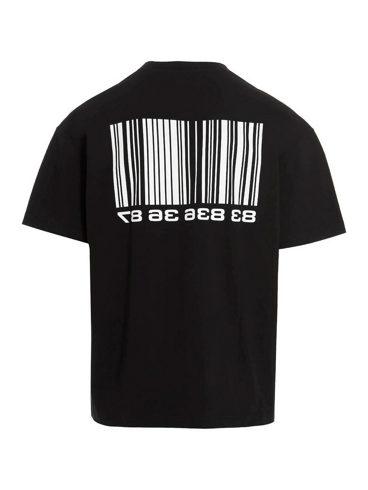 Vtmnts Cotton T-shirt - Black - Men|VL14TR160BBLACK | thebs.com