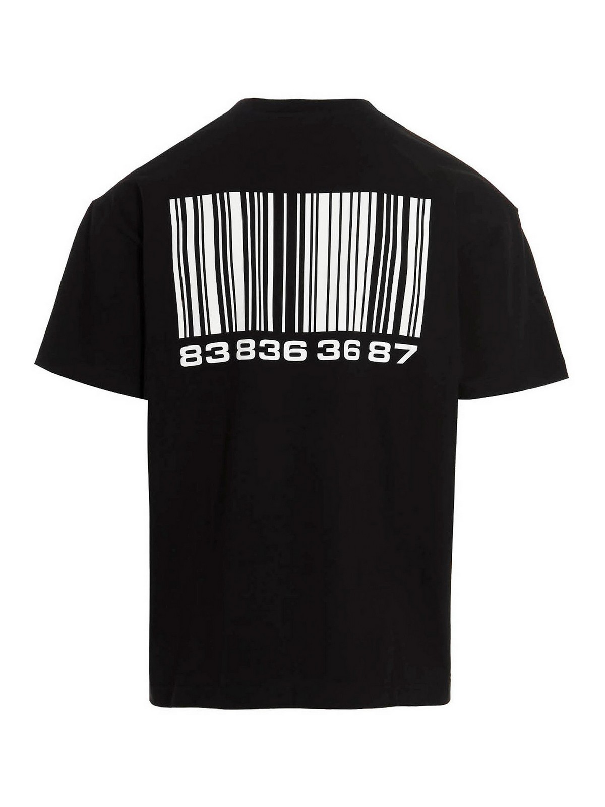 Shop Vtmnts Camiseta - Negro In Black