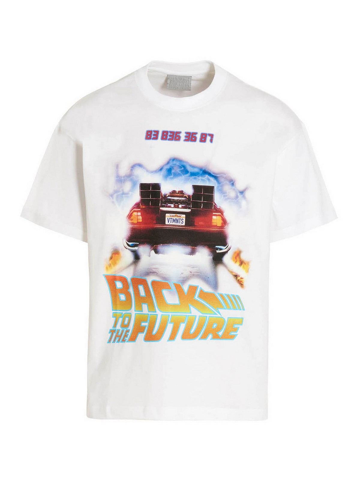 Vtmnts T-shirt Back To The Future - White - Men|VL14TR540WWHITE