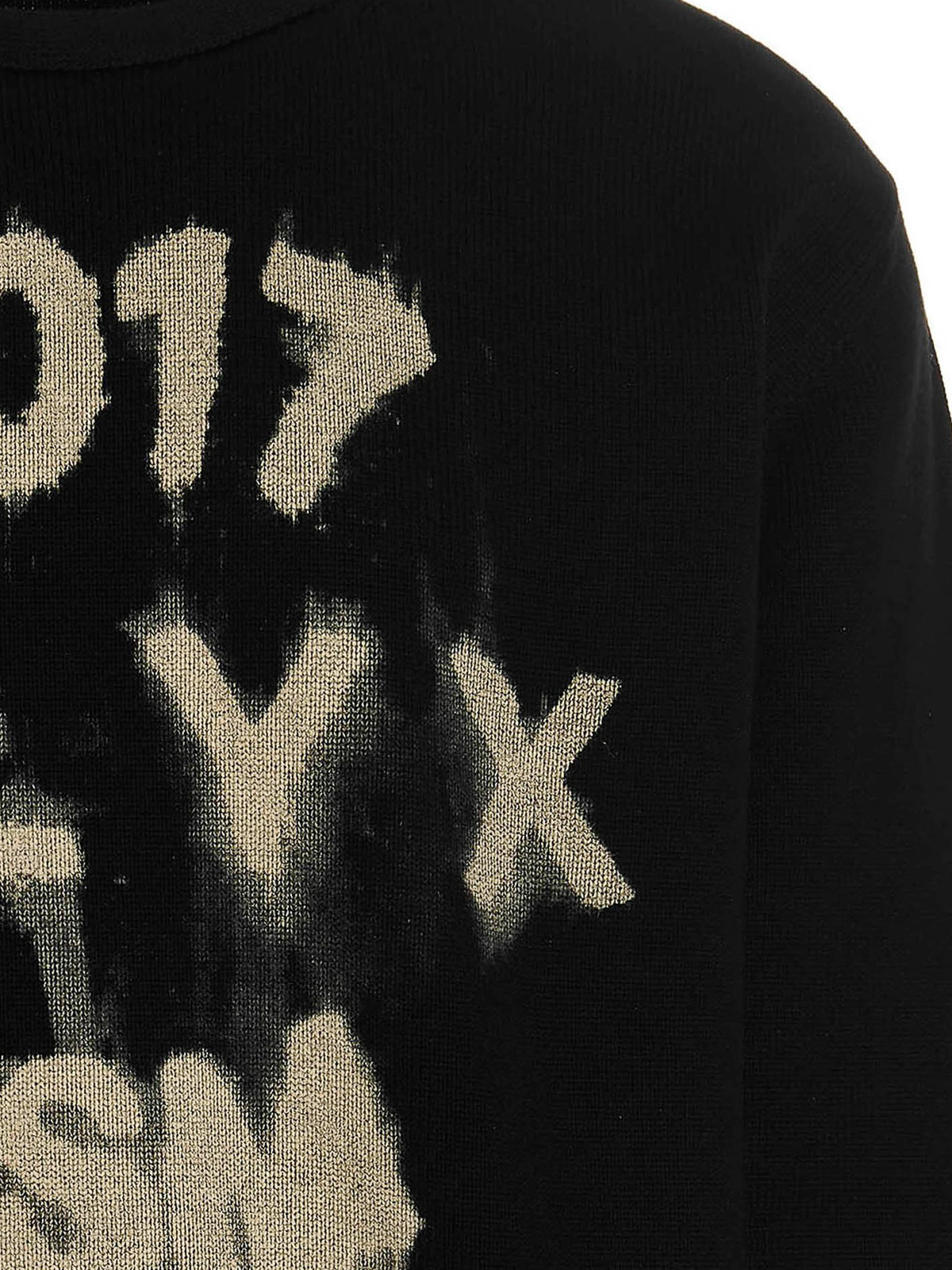 1017 ALYX 9SM ブラック グラフィックニット 1017 Alyx 9sm Graphic sweater - Black - Men | AAMKN0190YA01BLK0001
