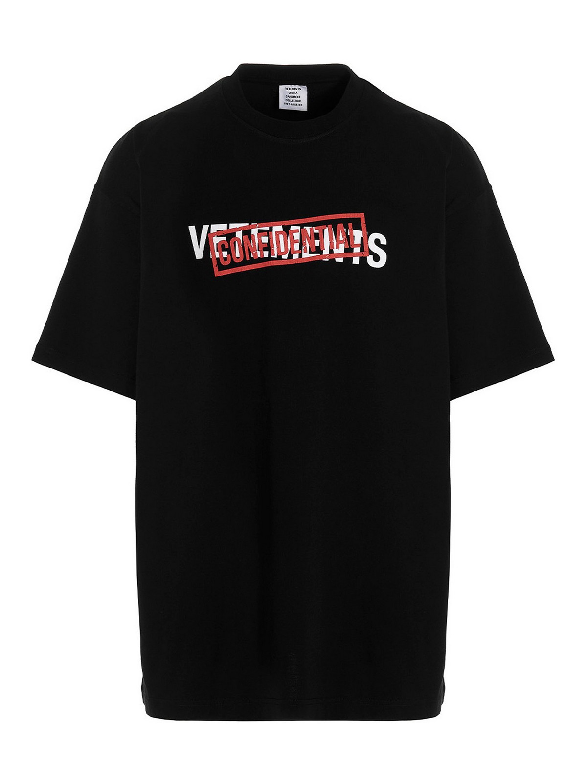 T-shirts Vetements - T-shirt Confidential - UA53TR460BBLACK