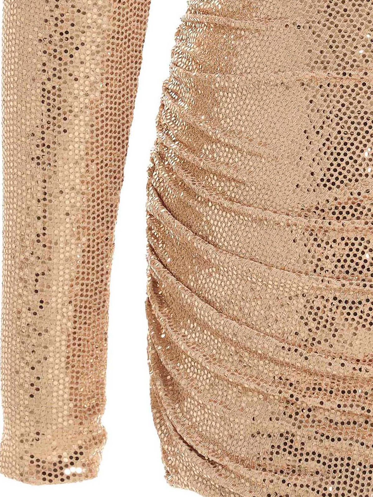 Alexandre Vauthier Glitter draped dress - Gold|224DR1609ROSE