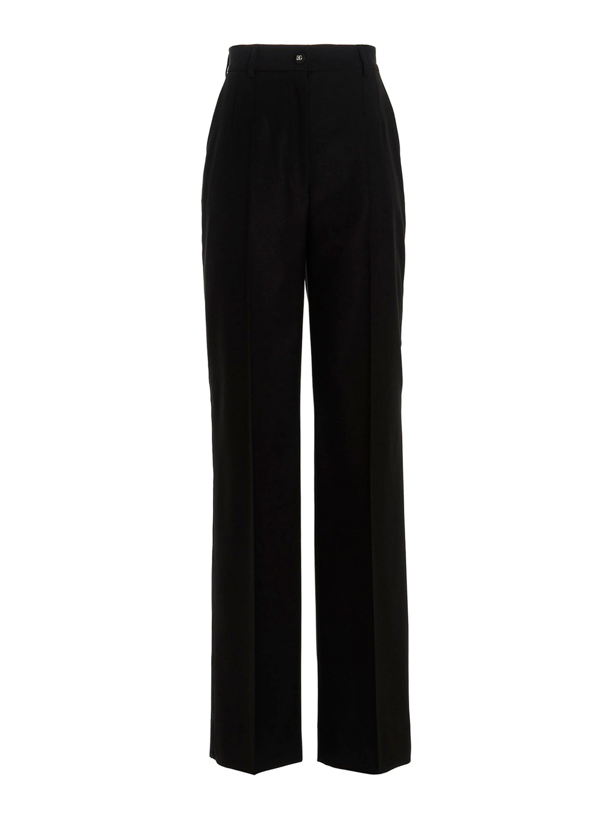 Shop Dolce & Gabbana Wool Pants In Negro