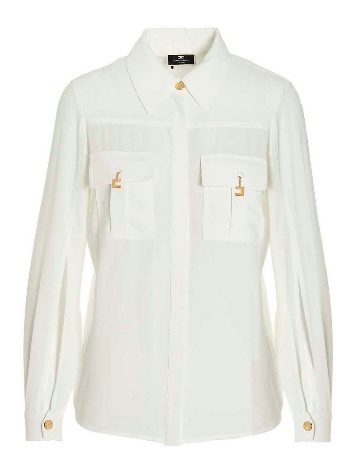 Elisabetta Franchi Charms Detailed Shirt In White