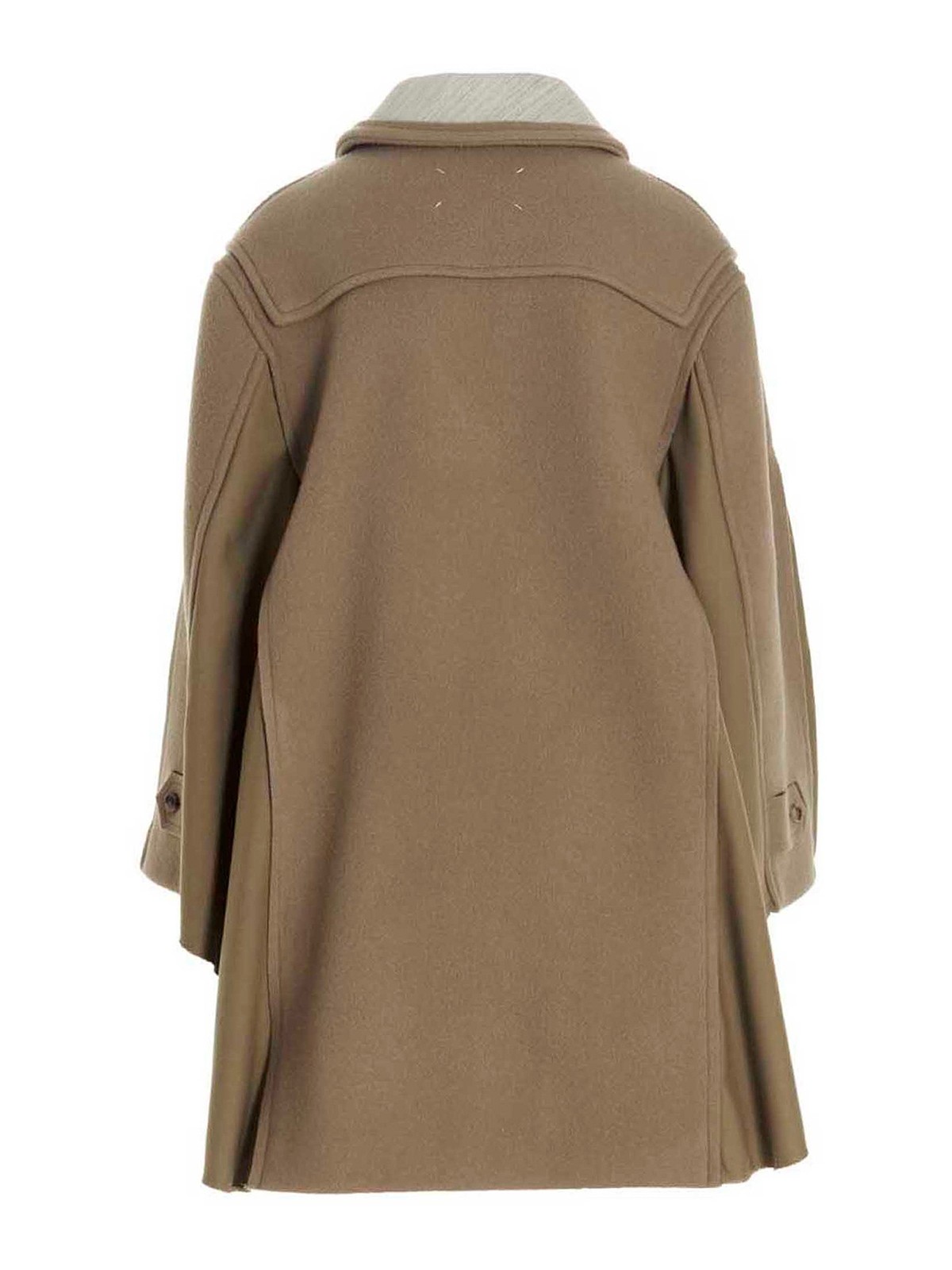 マルジェラ ポンチョ ケープ Maison Martin Margiela Maison Margiela ケープ/ポンチョ - ベージュ | SI0AA0005S44580114