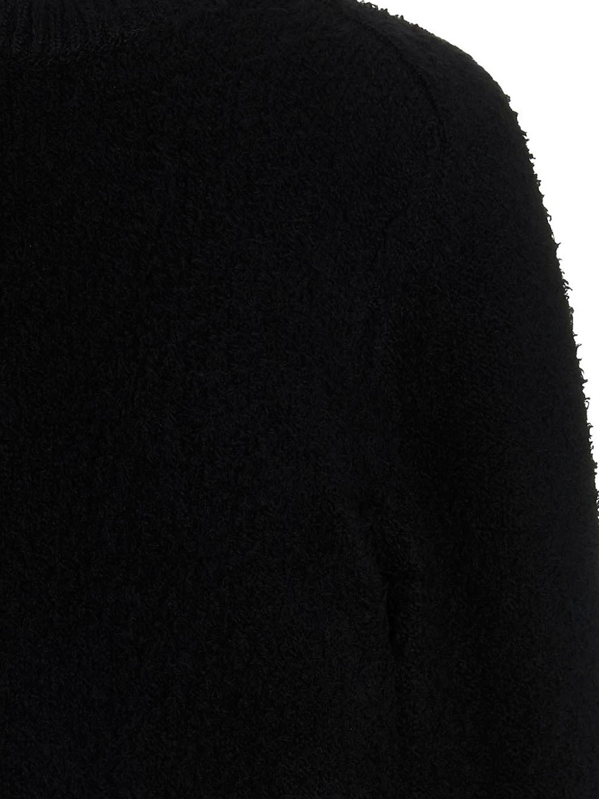 Shop Maison Margiela Fur-effect Sweater In Black