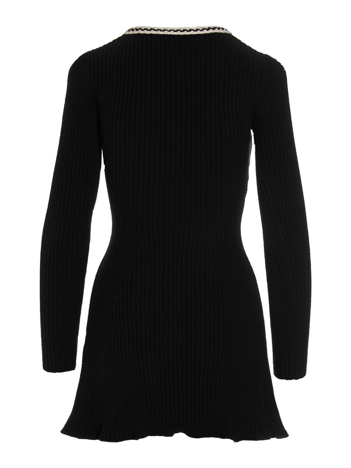 one sleeve knit dress David Koma OPEN BACK ONE SLEEVE MIDI KNIT DRESS Black / S main image 0