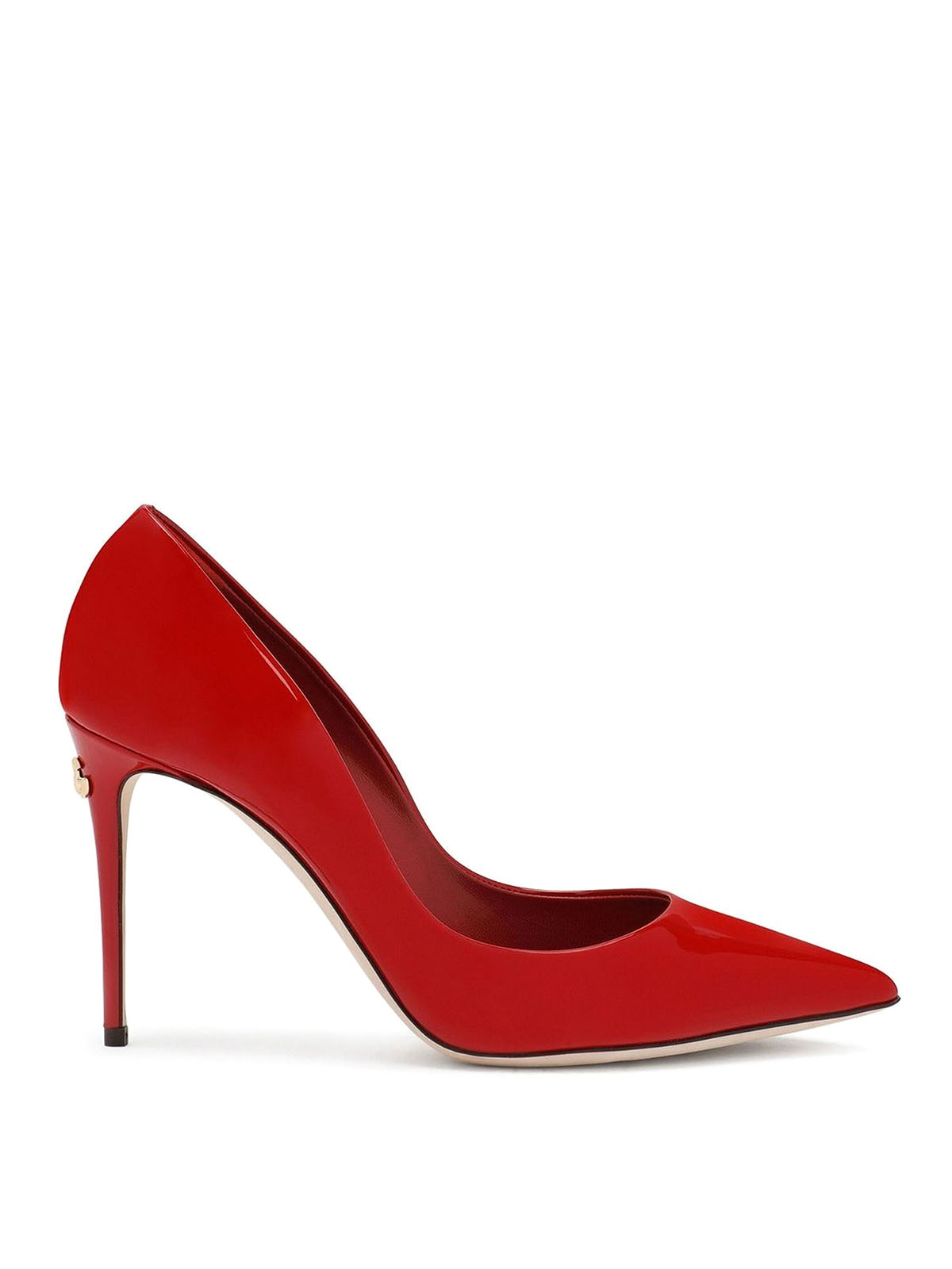 Dolce & Gabbana Patent Leather Pumps In Rojo