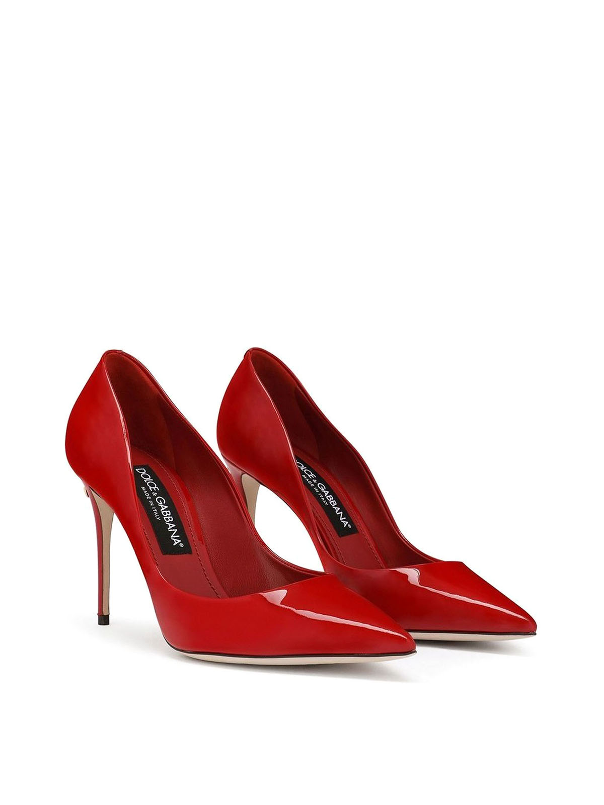 Shop Dolce & Gabbana Patent Leather Pumps In Rojo