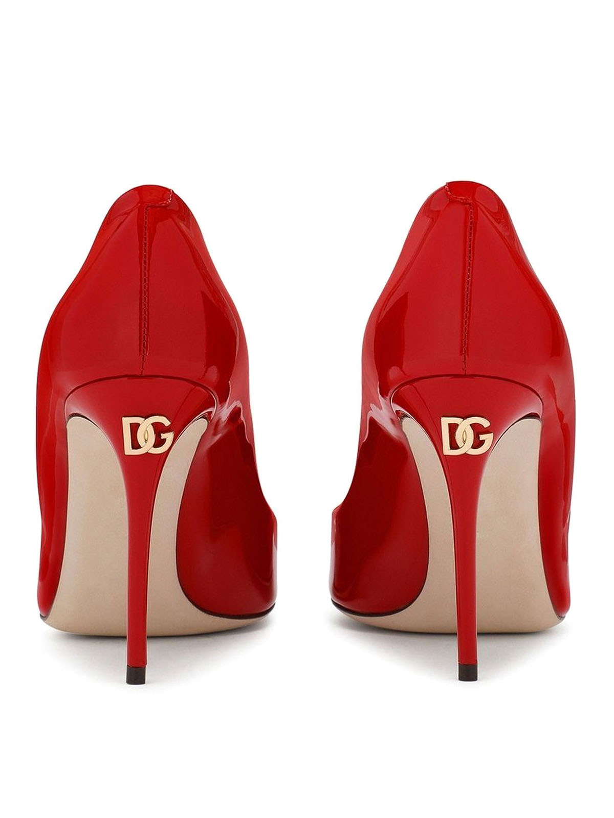 Shop Dolce & Gabbana Patent Leather Pumps In Rojo