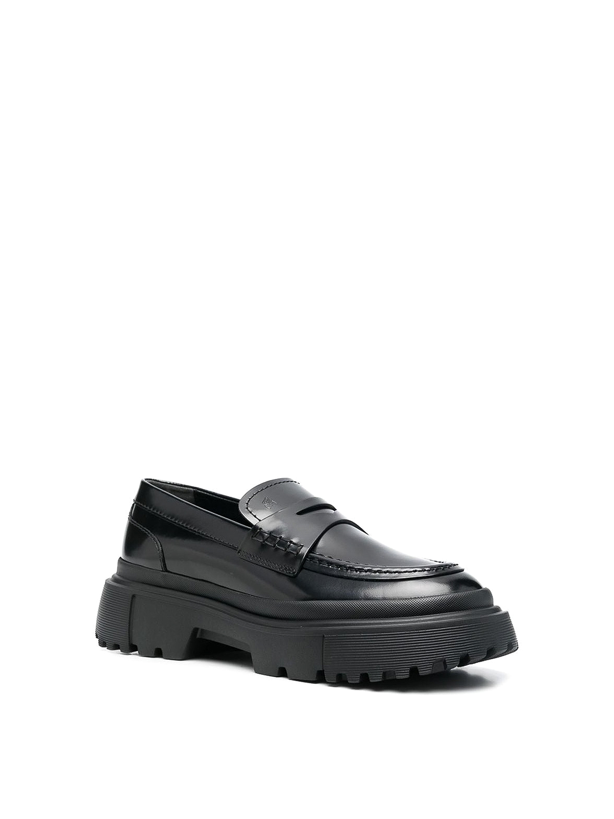 Shop Hogan H629 Loafers In Negro
