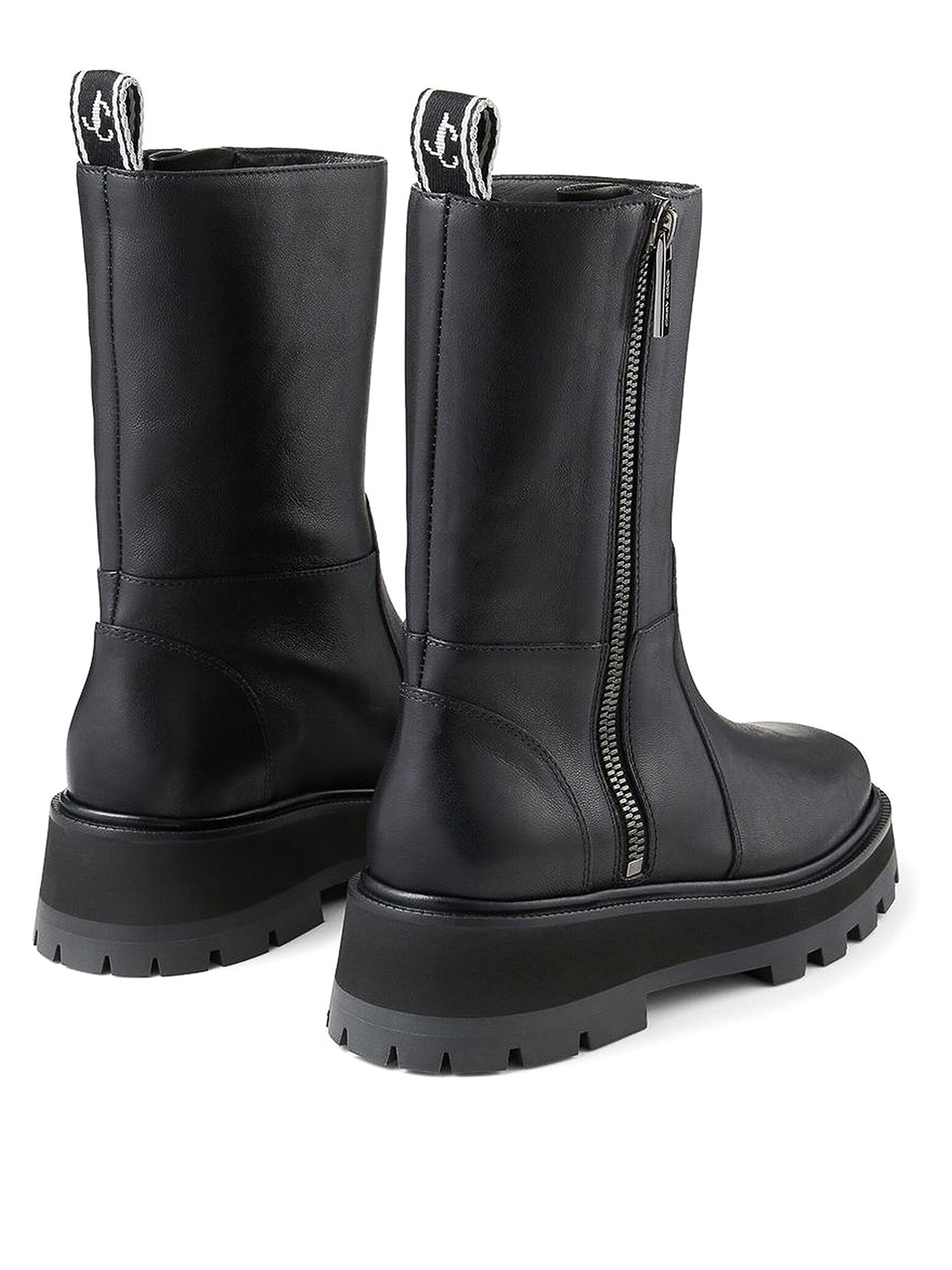 Boots Jimmy Choo - Bayu Flat leather boots - BAYUFLATRESBLACK
