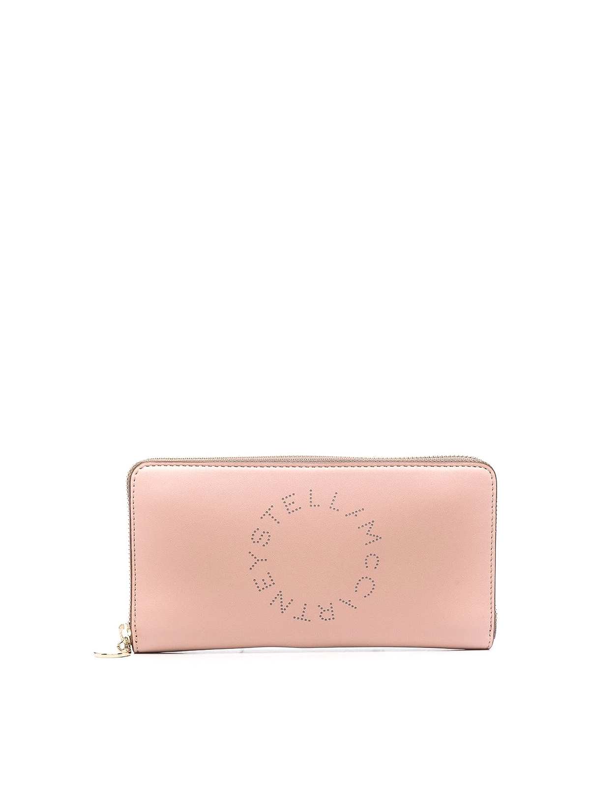 Stella Mccartney Logoed Wallet In Light Pink