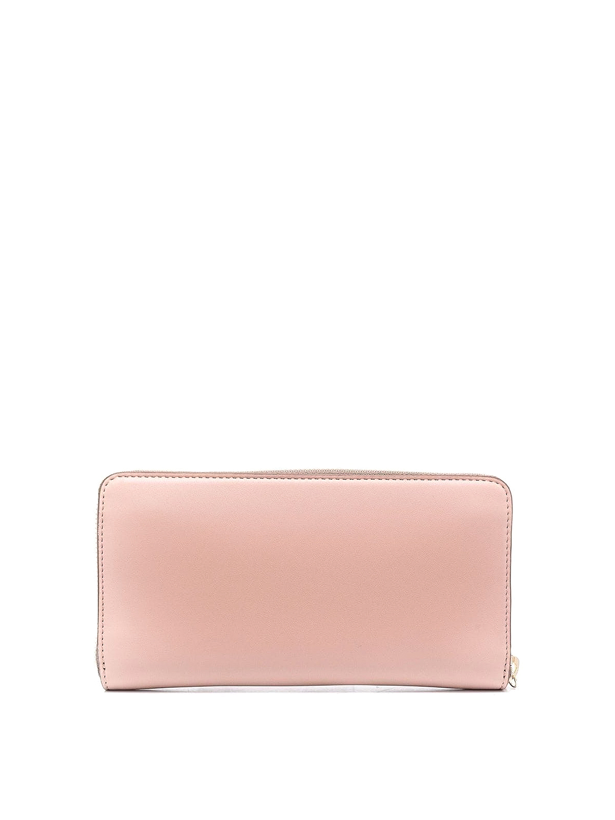 Shop Stella Mccartney Logoed Wallet In Light Pink