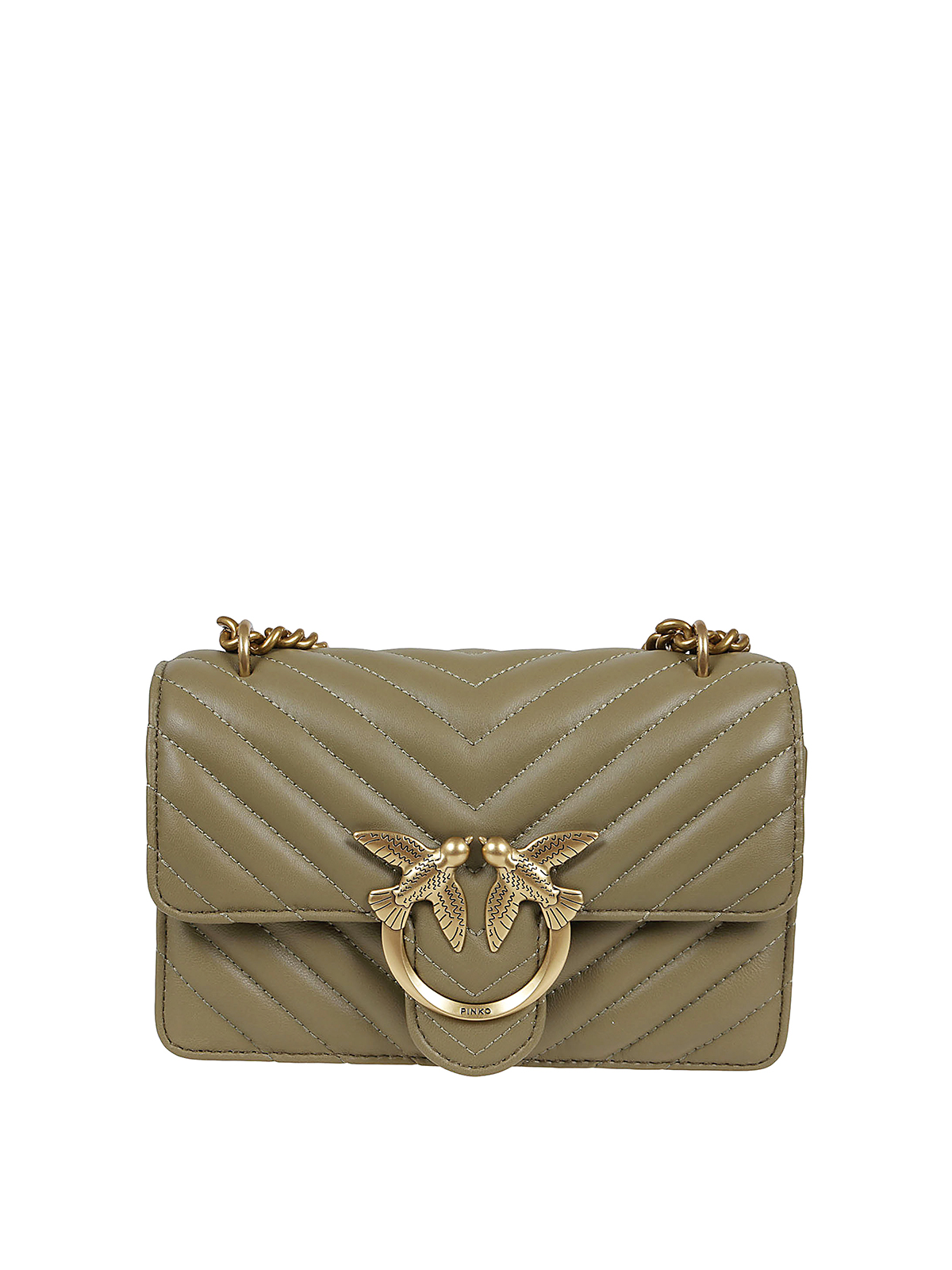 Pinko Love Mini Icon Chevron 1 bag - Green - Women|1P22ULA03ZU86Q