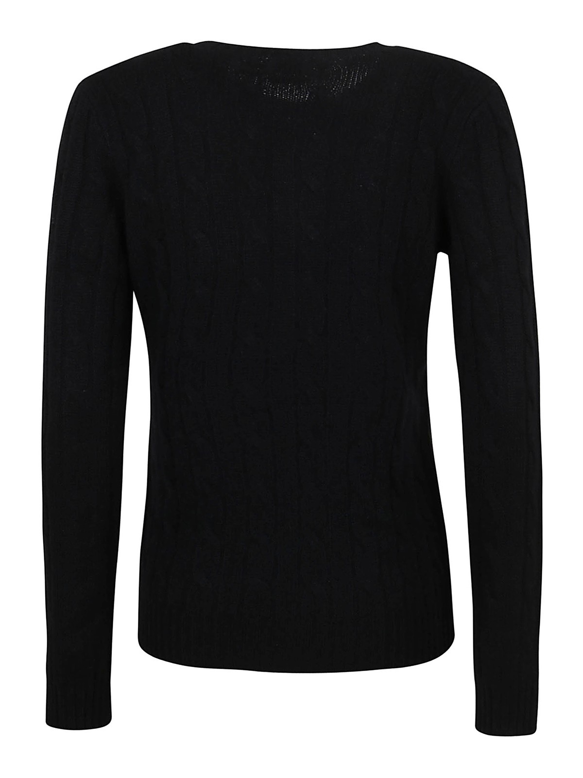 Shop Polo Ralph Lauren Cable-knit Cashmere Sweater In Negro