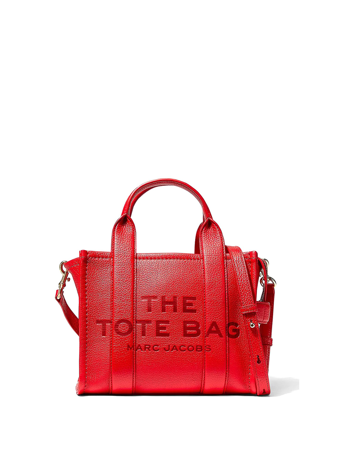 Shop Marc Jacobs The Leather Tote Bag In Red