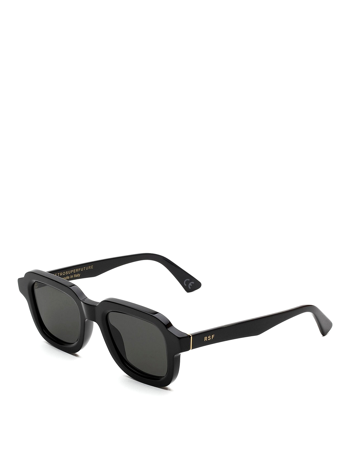 Retro Super Future Lazarus Sunglasses In Black