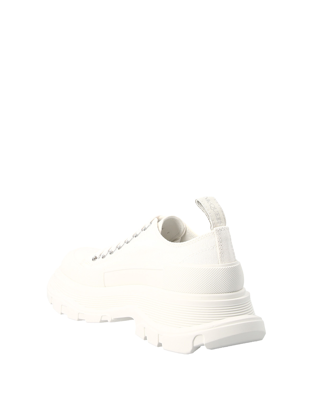 Shop Alexander Mcqueen Canvas Sack Sneakers In Blanco