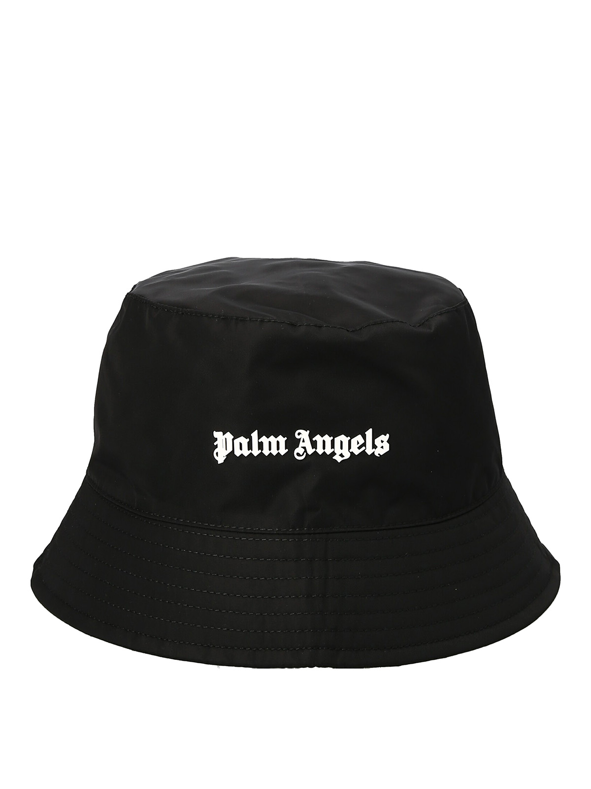 Palm Angels Bucket hat classic logo Black PWLA011F22FAB0011001