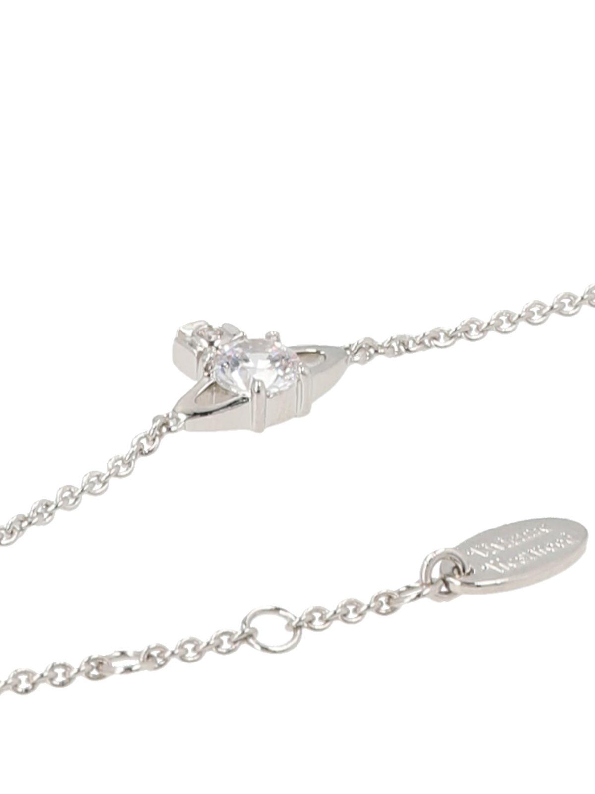 Vivienne Westwood Rhodium Lucrece Safety Pin Bracelet for Women