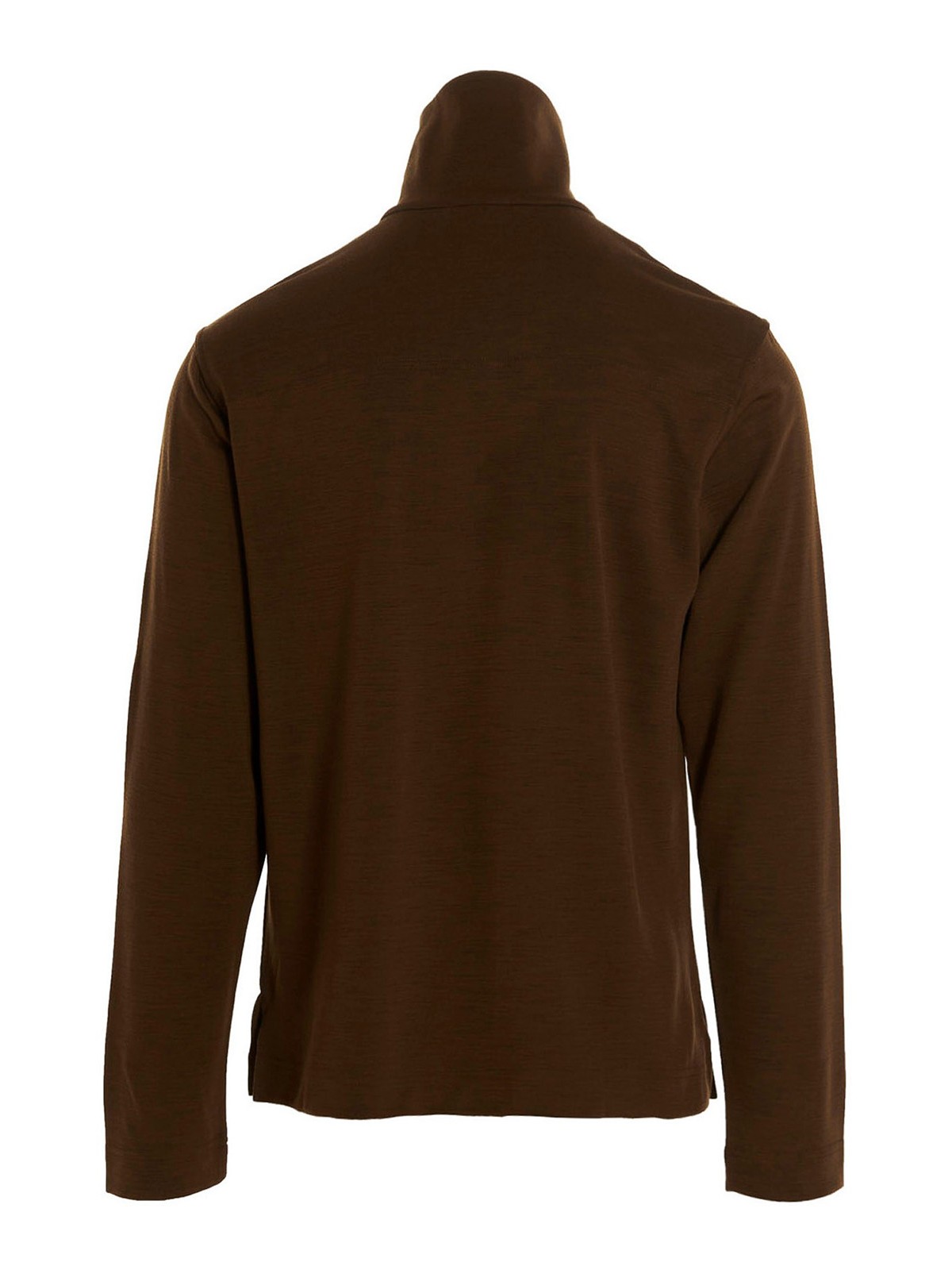 Lemaire High neck polo shirt - Brown - Men|JE314LJ091426