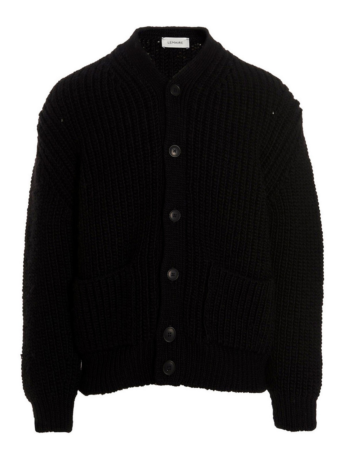 Lemaire Chunky cardigan - Black - Men|KN681LK123999 | thebs.com