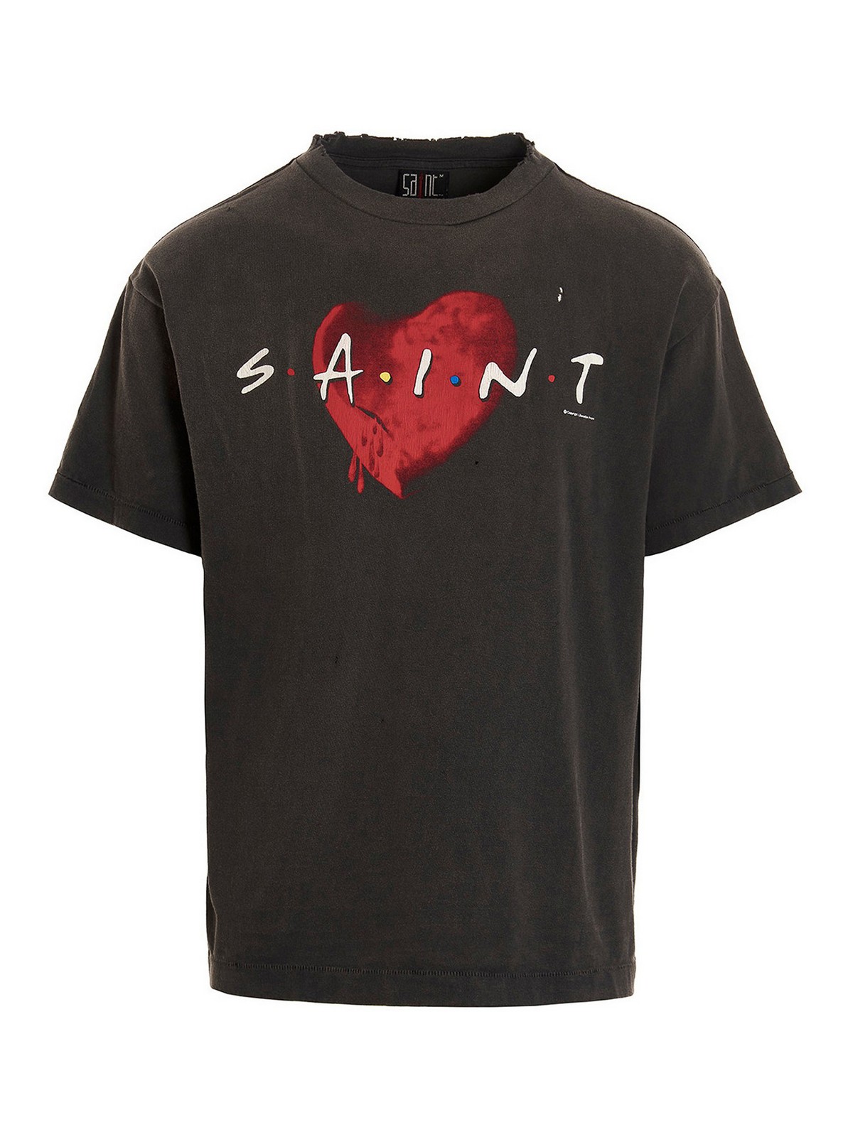 T-shirts Saint Mxxxxxx - Heart saint T-shirt - SMA220000004BLACK