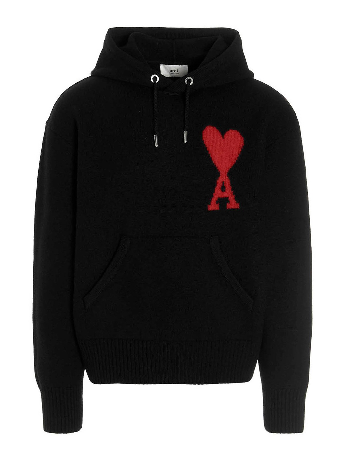 Ami Paris Adc hooded sweater - Black - Women|UKS802018009