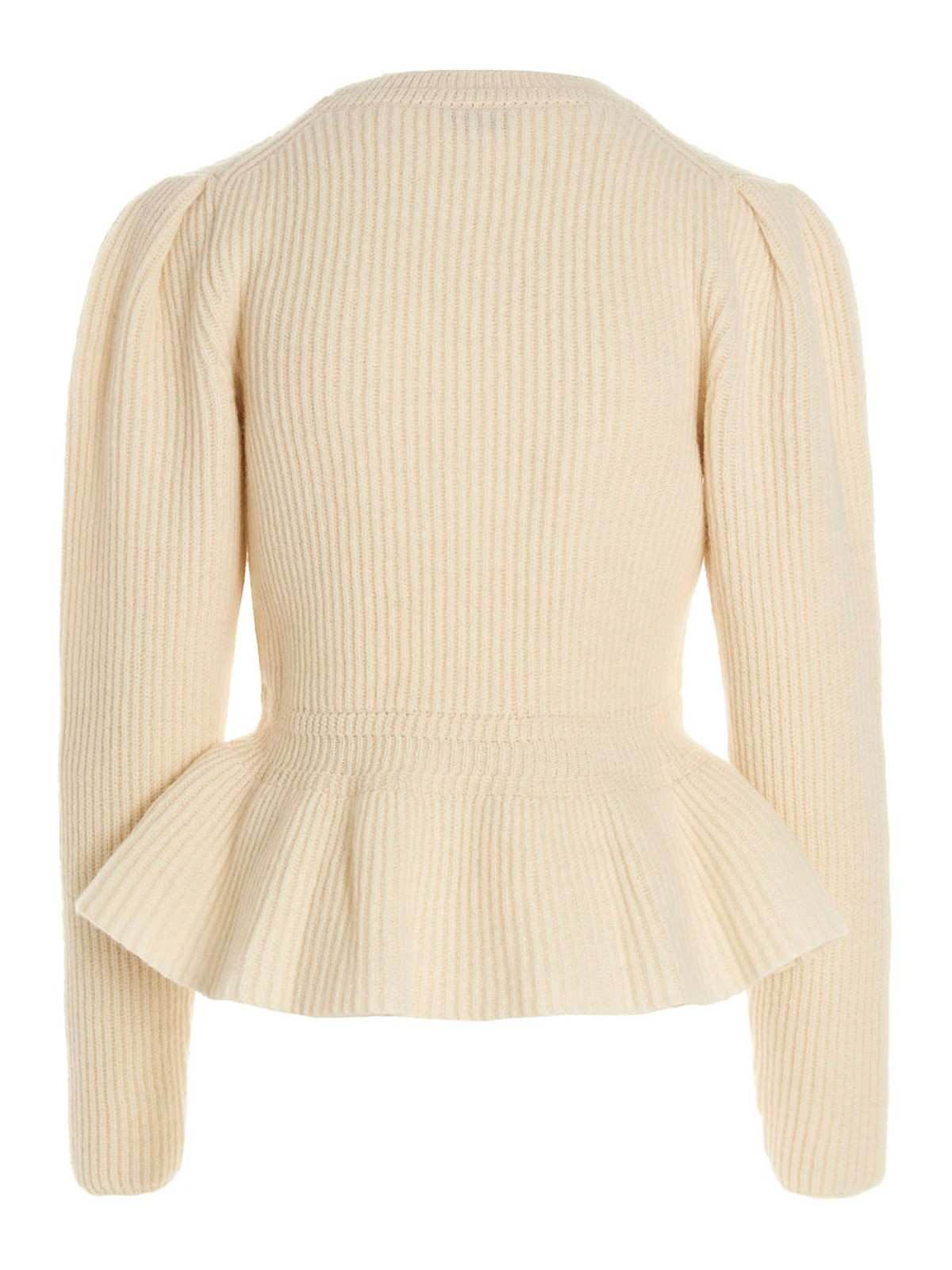 Lemaire Peplum sweater - White - Women | KN684LK107048