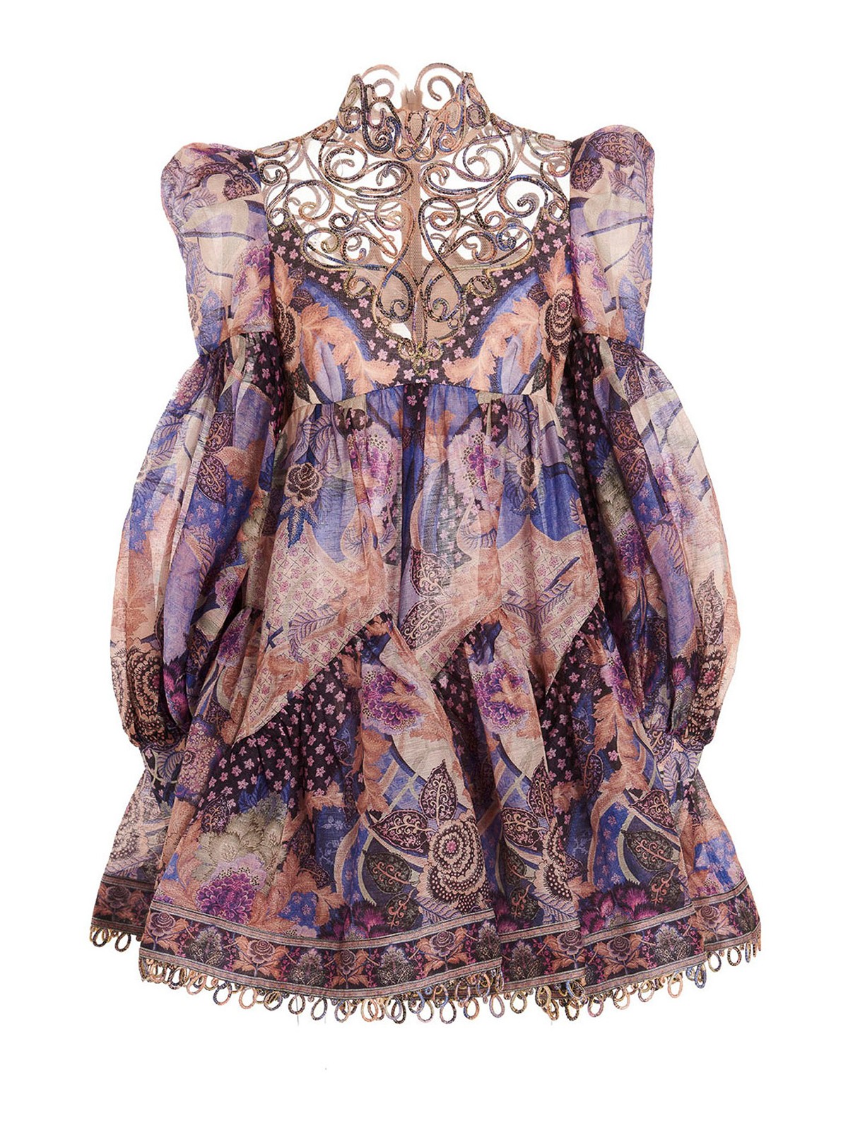 open lace back dress Zimmermann Postcard open back floral-print linen midi dress – Lizzie Lend main image 0