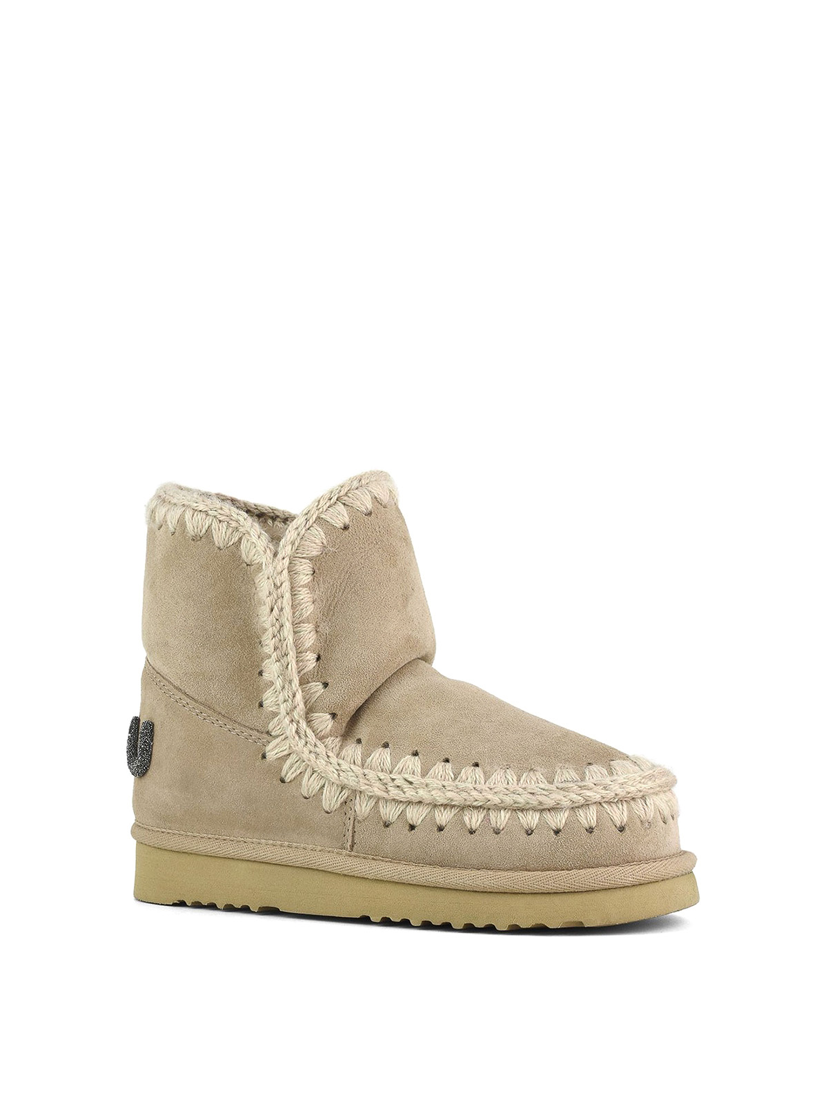 Mou Eskimo 18 Ankle Boots In Sand