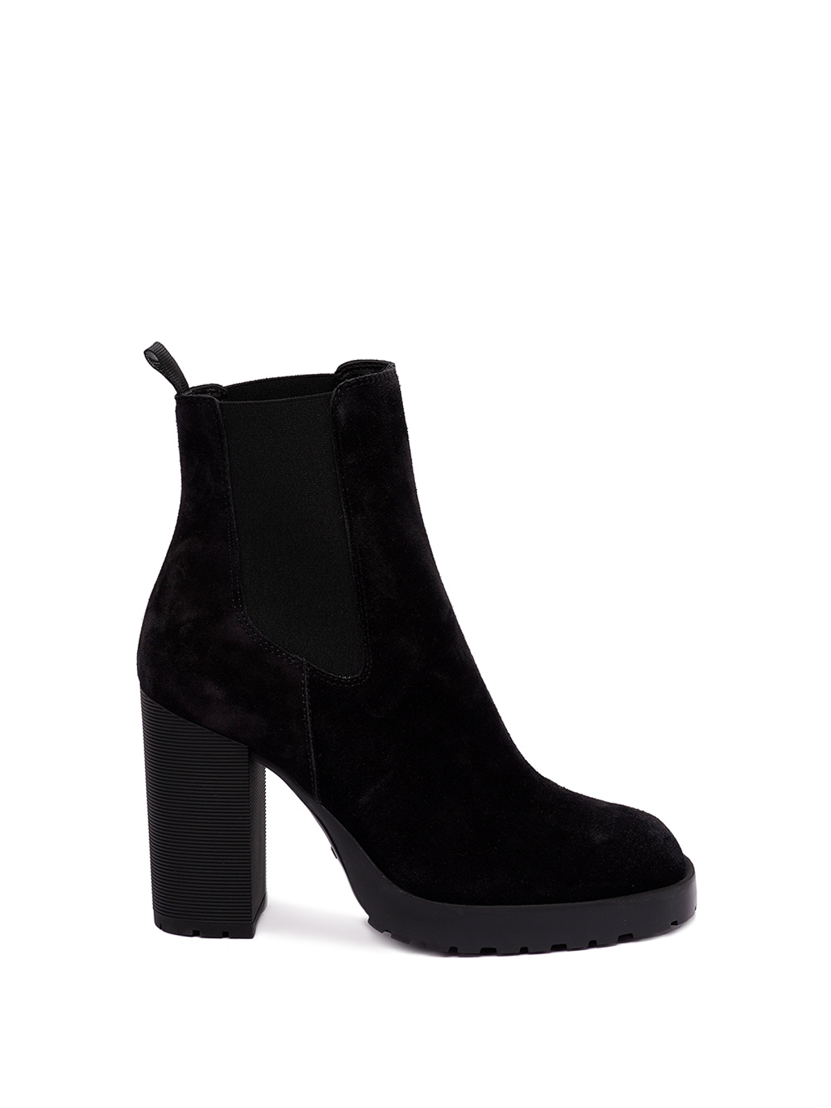 Hogan Leather Chelsea Boots In Negro