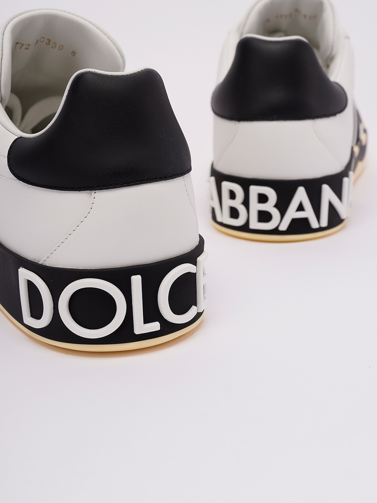 Shop Dolce & Gabbana Portofino Sneaker With Dg Logo In Blanco