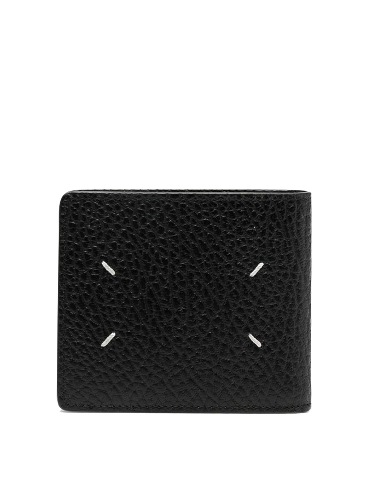 Shop Maison Margiela Leather Wallet In Negro
