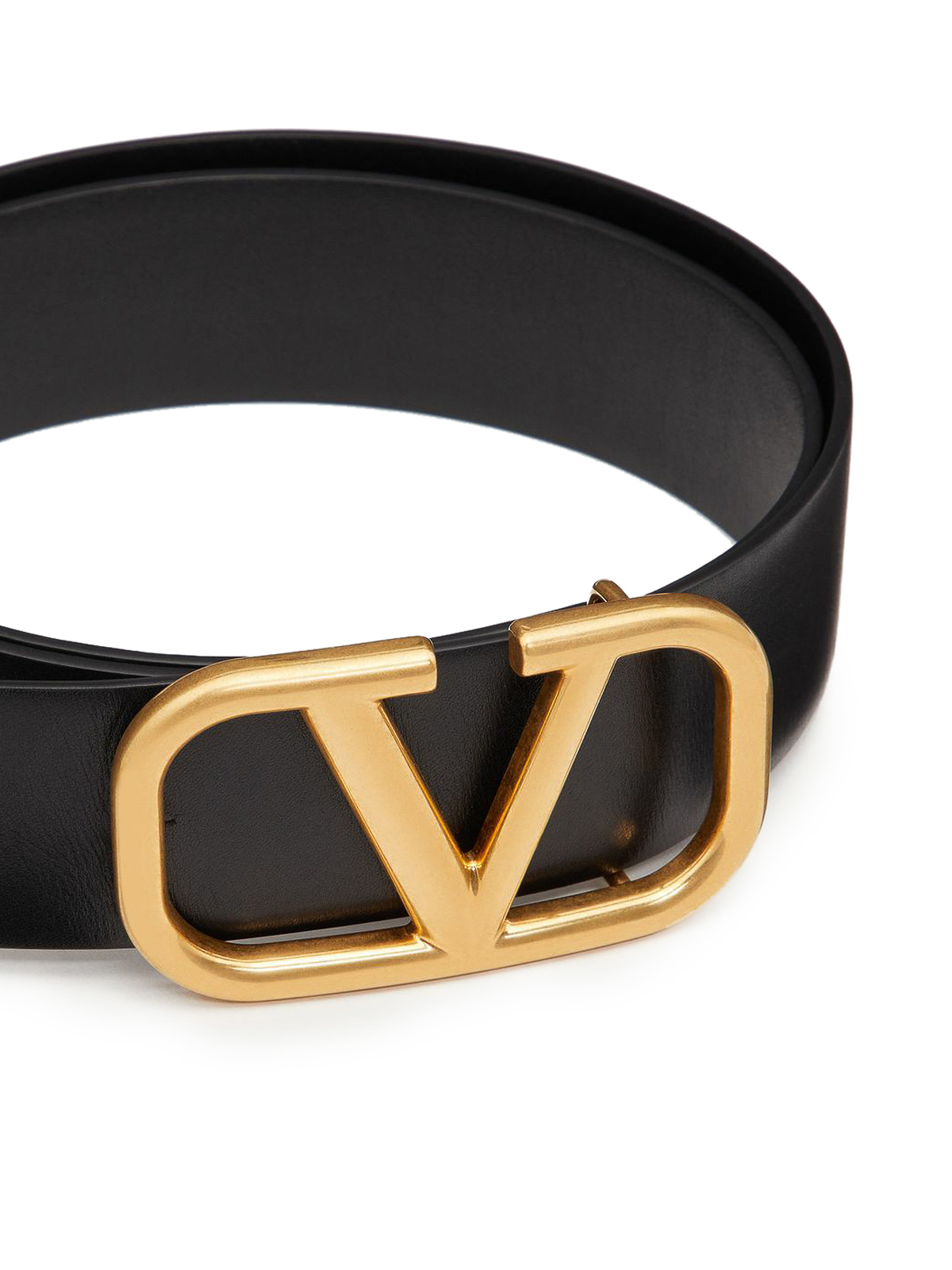VALENTINO - Valentino Garavani 4cm Logo-Detailed Leather Belt - Black  Valentino Garavani