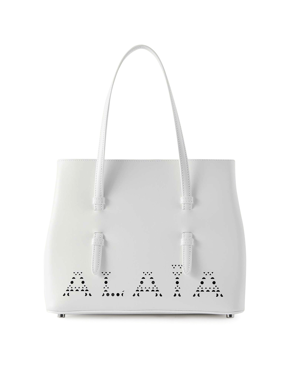 Shop Alaïa Bolso Shopping - Mina 25 In White