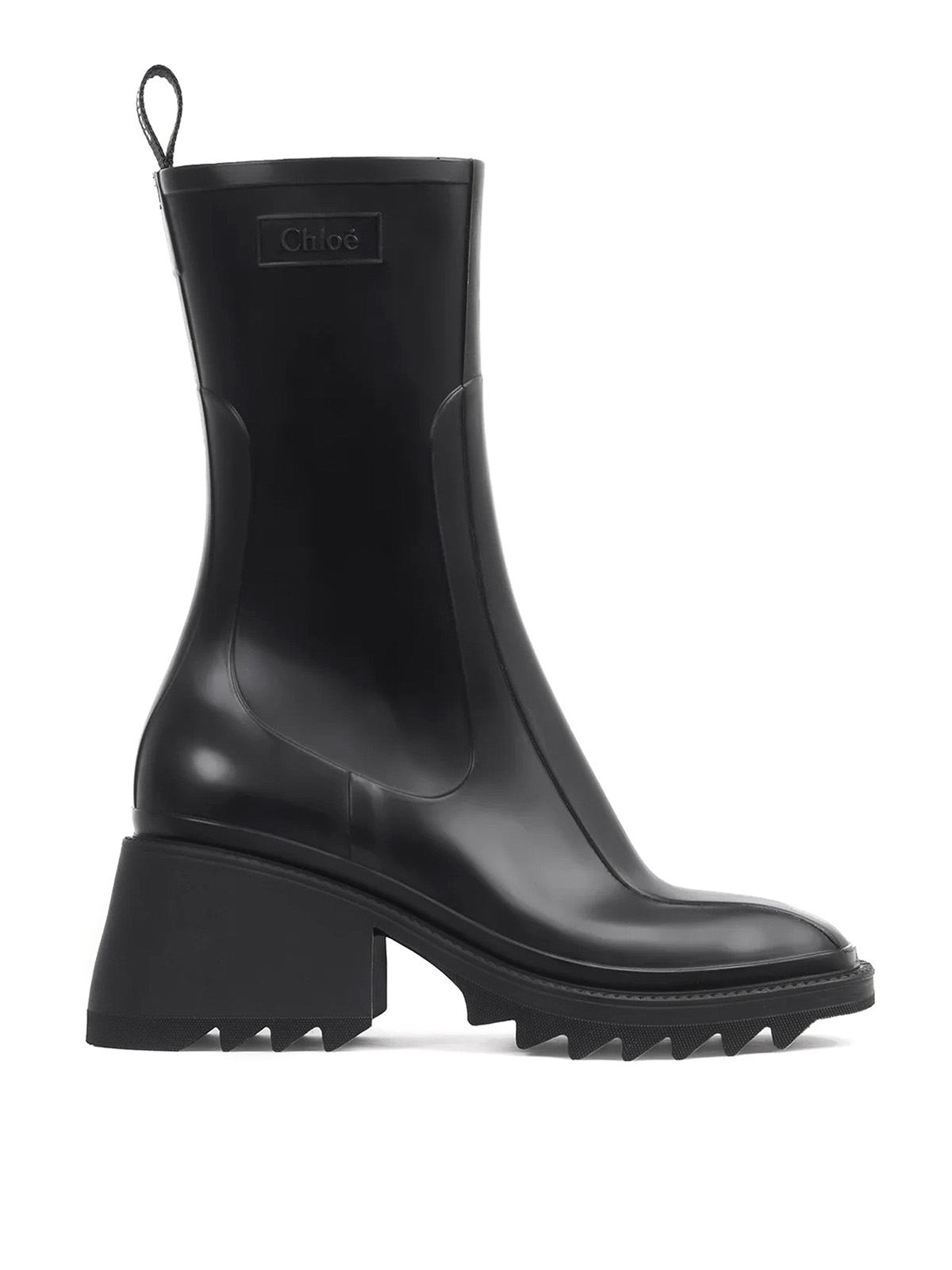 Chloé Betty Rubber Boots In Negro