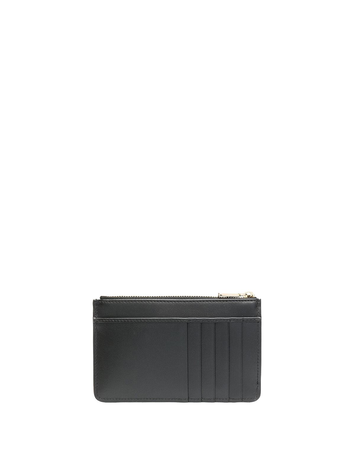 Shop Dolce & Gabbana Leather Credit Card Holder In Negro